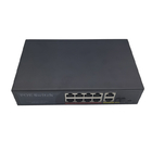 8 Ports 1000m PoE Switch fanless cooling With 2 Reverse PoE Switch